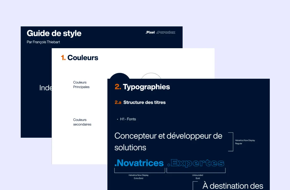 Pixel Paradox Guide de style
